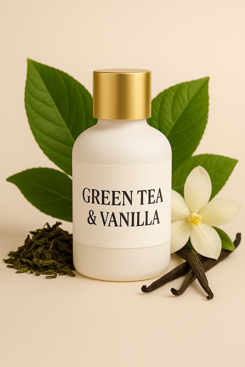 Green Tea & Vanilla Fragrance Oil – Fresh Green Tea, Creamy Vanilla & Soft Musk for Diffusers and HVAC Scent Systems